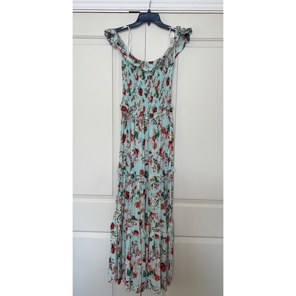 FLORAL Tiered Maxi Dress - Size M - Picture 5 of 6